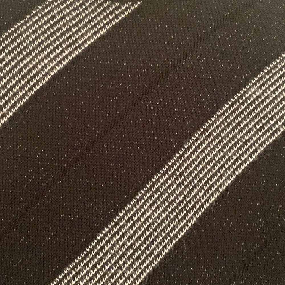 Nike Golf women’s wool blend black diagonal stripe crewneck sweater Sz M